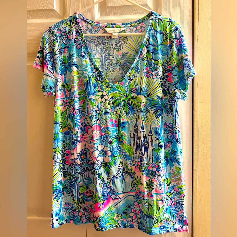 Lilly Pulitzer Disney Cinderella V-Neck Etta Top